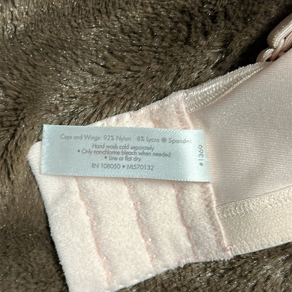 CACIQUE Sexy Sensual Unlined Bra Pale Pink Sz 38DD - Picture 6 of 6